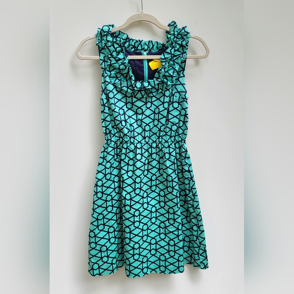 Ellen & Ollie navy and mint dress, size 4